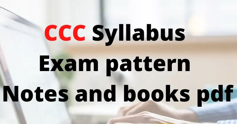 CCC Books and Notes Study Material Pdf download